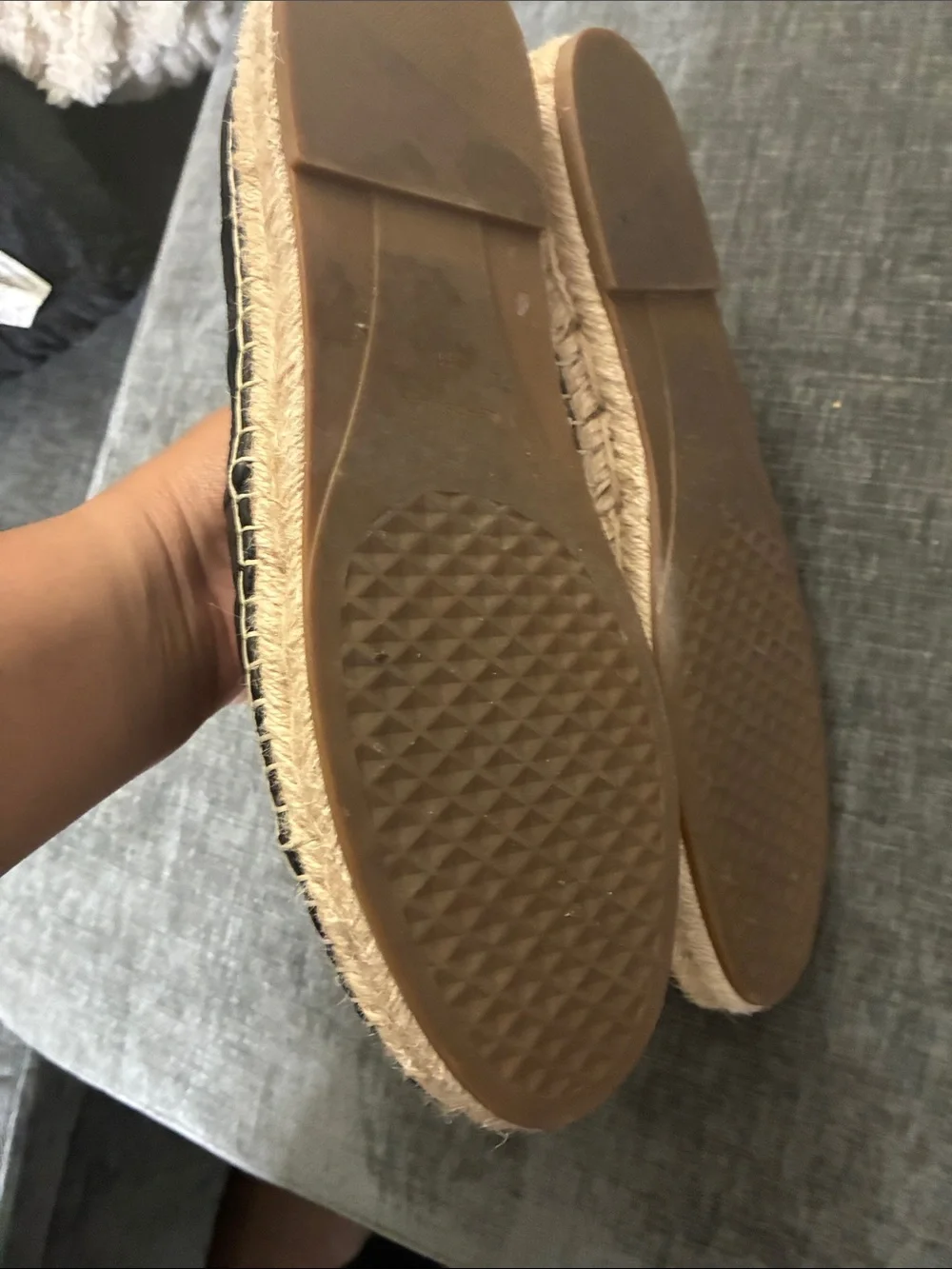 AEROSOLES Black Quilted Slip-On Espadrilles